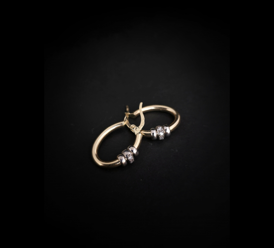 Zlaté náušnice Harli