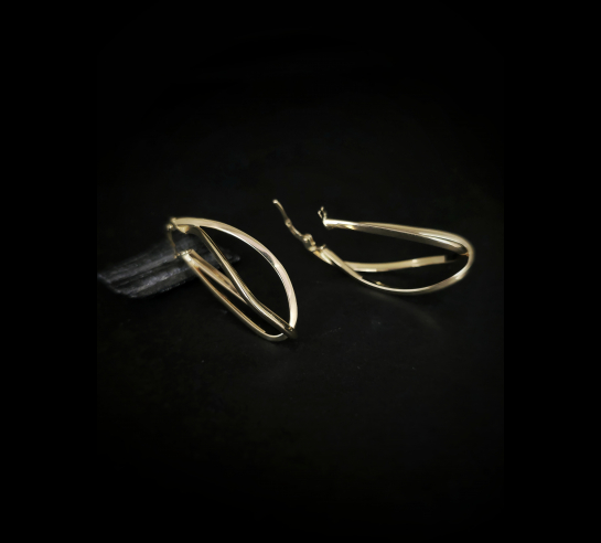 Zlaté náušnice Harmi