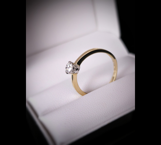 Zlatý briliantový prsteň Christion