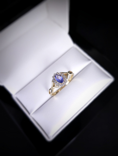 Zlatý briliantový prsteň s... 2