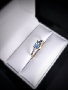 Zlatý briliantový prsteň s... 2