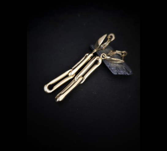 Zlaté náušnice Kalie