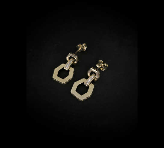 Zlaté náušnice Maleah