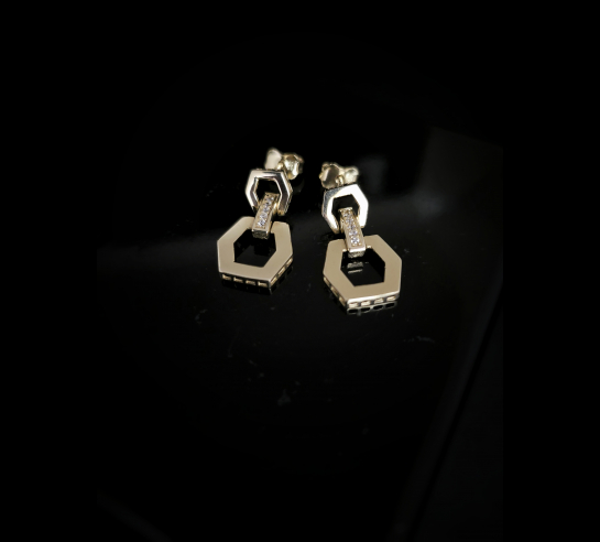 Zlaté náušnice Maleah