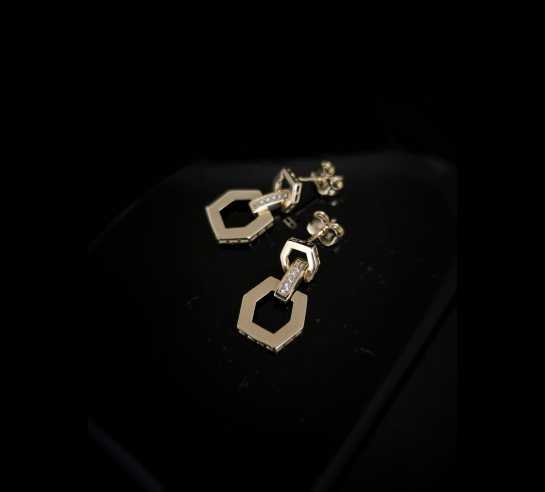 Zlaté náušnice Maleah