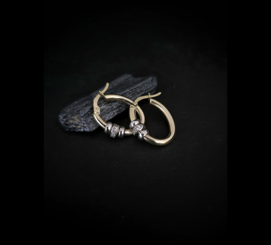 Zlaté náušnice Naya