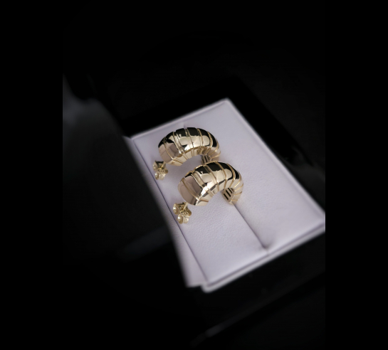 Zlaté náušnice Norah