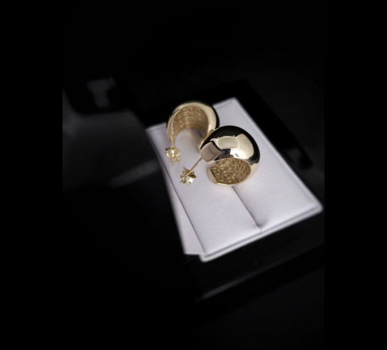 Zlaté náušnice Oaklee