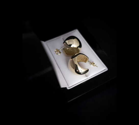 Zlaté náušnice Oaklee