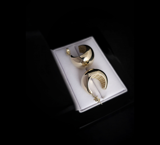 Zlaté náušnice Oaklee