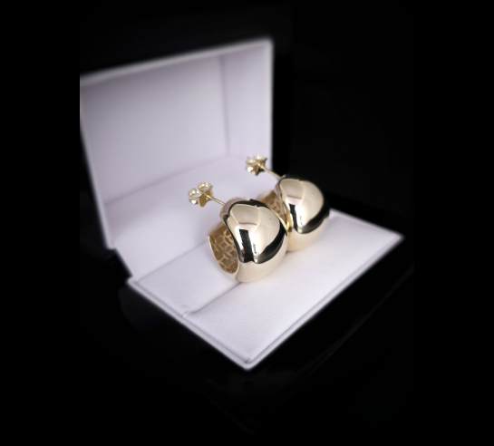 Zlaté náušnice Oaklee