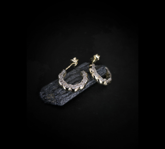 Zlaté náušnice Oaklyn