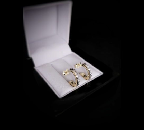 Zlaté náušnice Oaklyn