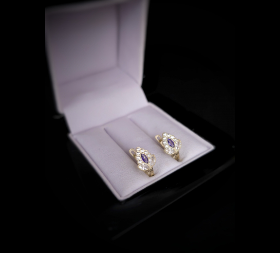 Zlaté náušnice Olga