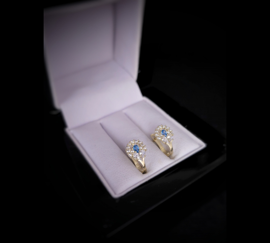 Zlaté náušnice Ocean