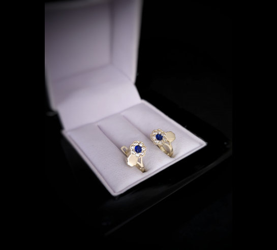 Zlaté náušnice Orah