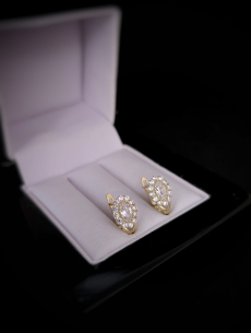 Zlaté náušnice Paige