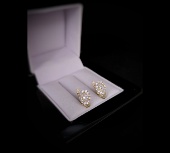 Zlaté náušnice Paige