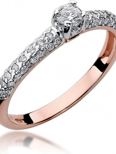 Zlatý briliantový prsteň 2