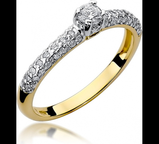 Zlatý briliantový prsteň Laurota