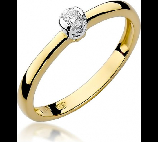 Zlatý briliantový prsteň Christion