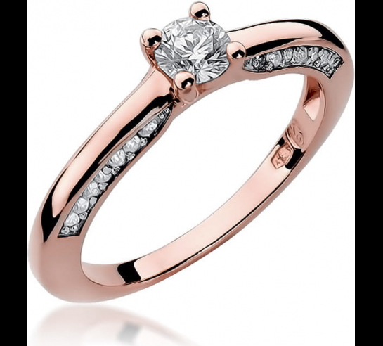 Zlatý L. briliantový prsteň Anikk