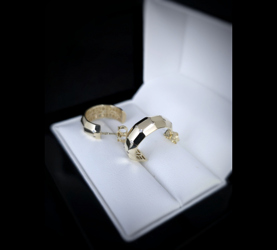 Zlaté náušnice Alden