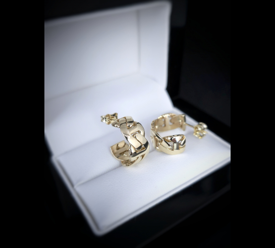 Zlaté náušnice Aliah