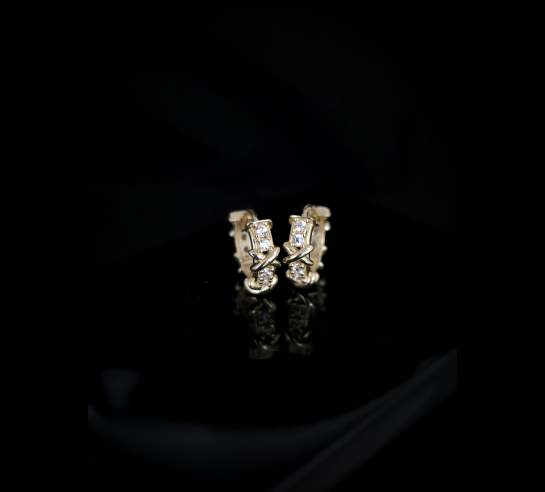 Zlaté náušnice Thorns