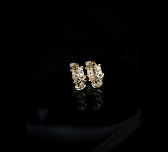 Zlaté náušnice Thorns