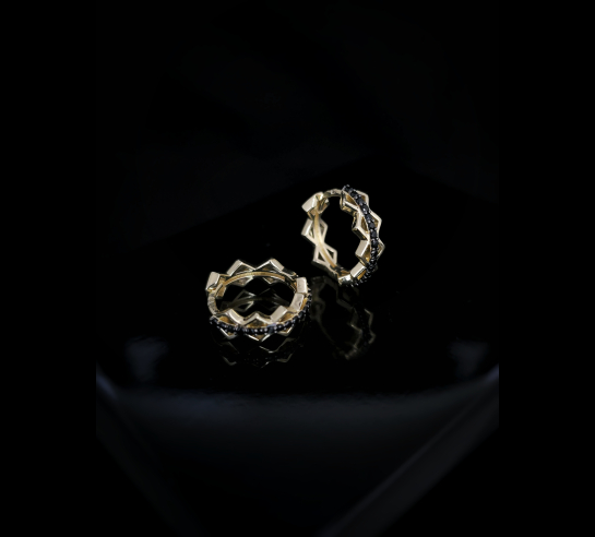 Zlaté náušnice Timi