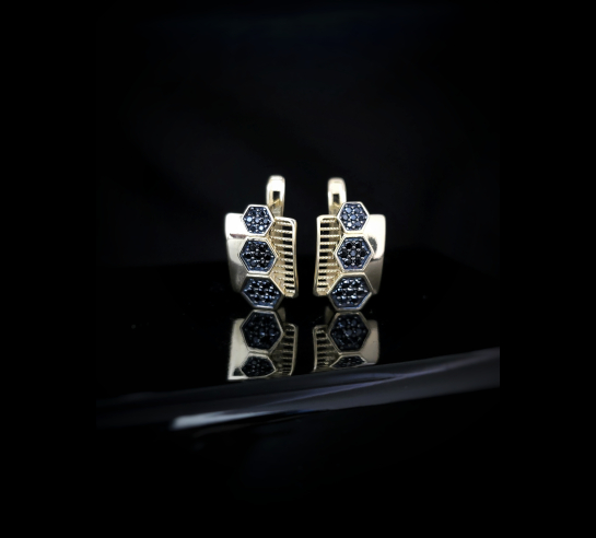 Zlaté náušnice Sora