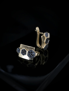 Zlaté náušnice Sora 2