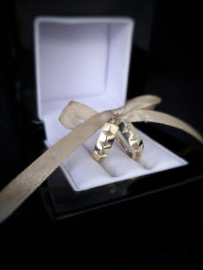 Zlaté náušnice Samantha