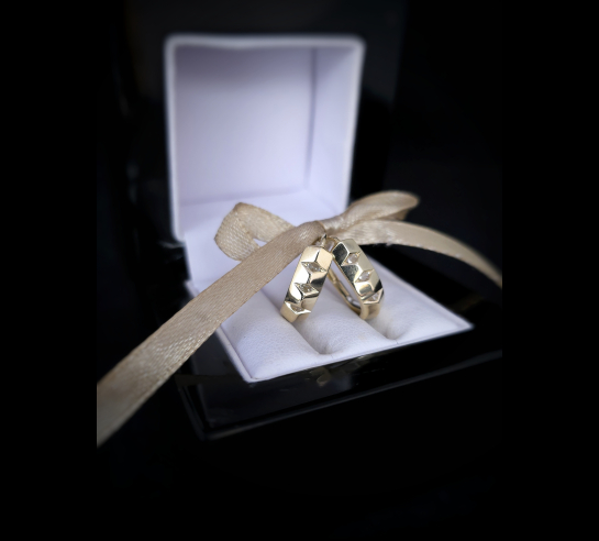 Zlaté náušnice Samantha