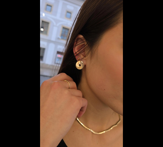 Zlaté náušnice Zara