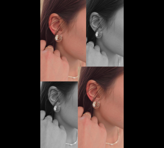 Zlaté náušnice Zara