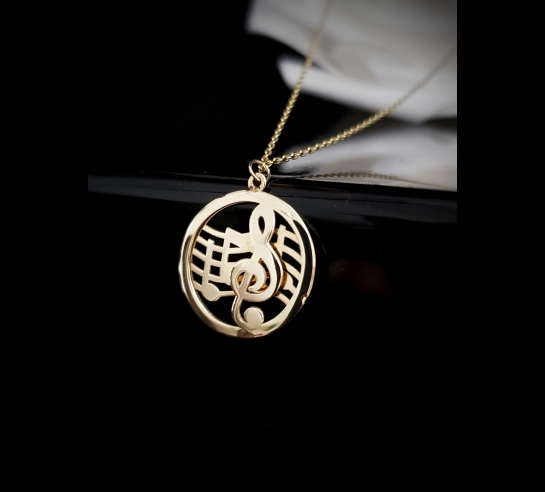 Zlatá celebrit retiazka Music