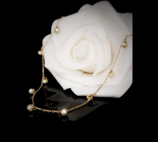 Zlatá celebrit retiazka Gia